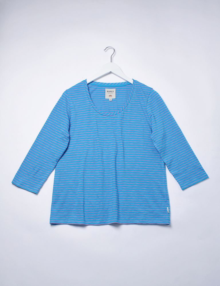 Pure Cotton Striped Top 2 of 5