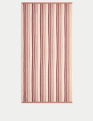 Pure Cotton Striped Towel Image 2 of 5