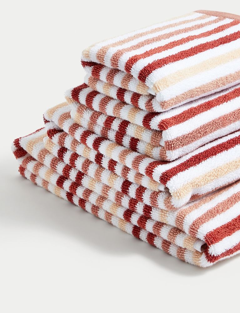 Pure Cotton Striped Towel 1 of 5