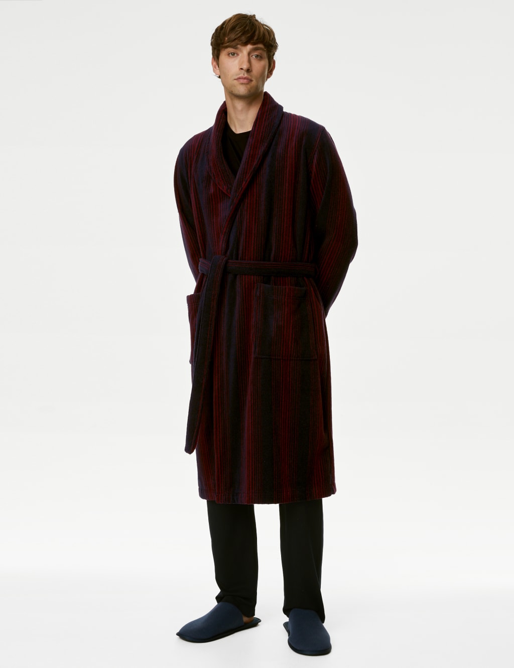 Cotton dressing gown marks and spencer discount
