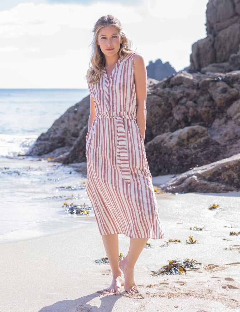 M&s striped dress cheap