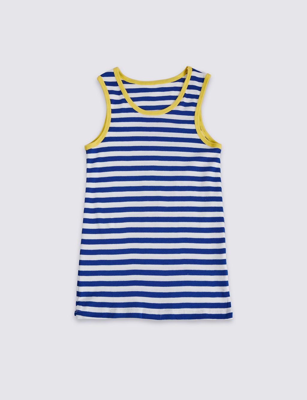 Pure Cotton Striped Vests (1-10 Years) 1 of 3