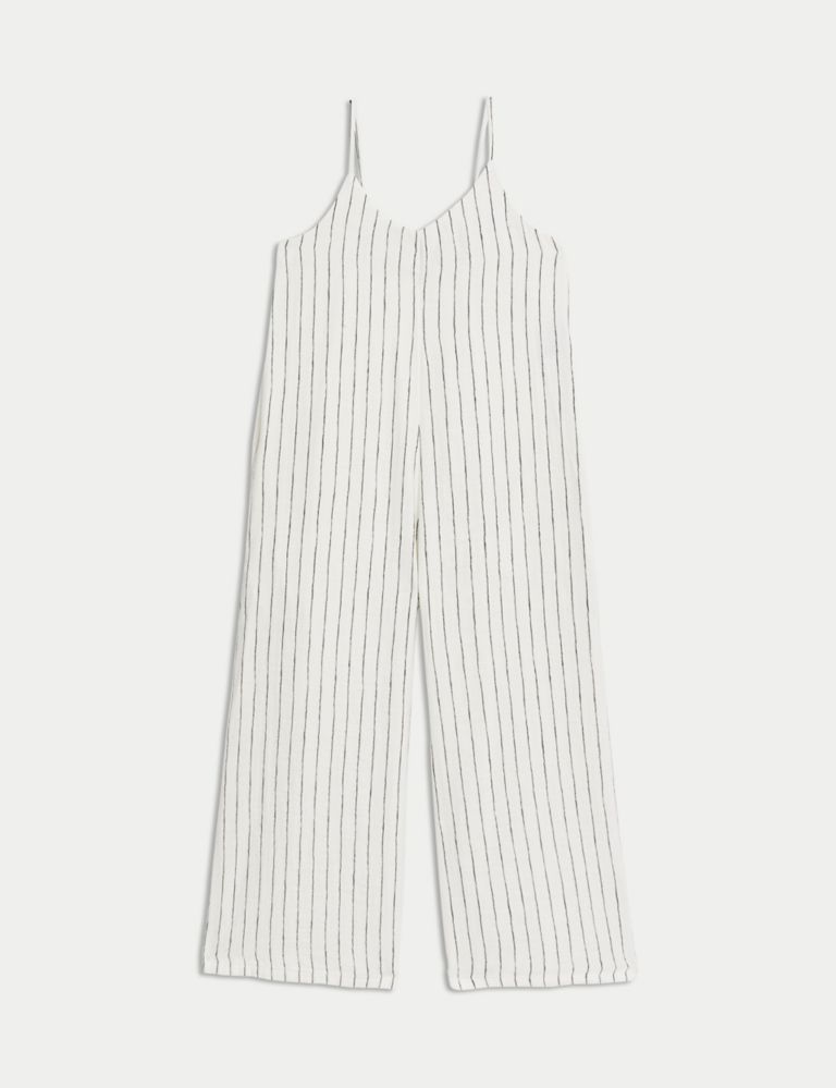 Pure Cotton Striped Wide Leg Jumpsuit (6-16 Yrs) 2 of 5