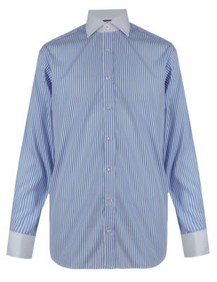 Pure Cotton Striped Winchester Shirt Image 2 of 5