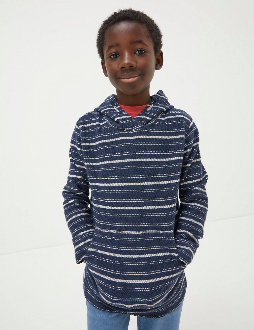 Pure Cotton Stripped Hoody (3-13 Yrs) 3 of 4