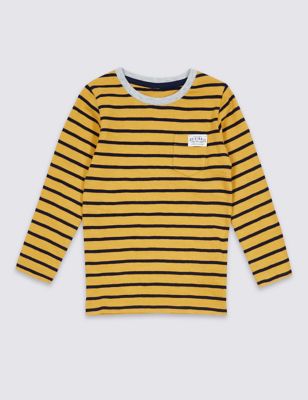 Pure Cotton Stripped Top (3 Months - 5 Years) Image 1 of 2