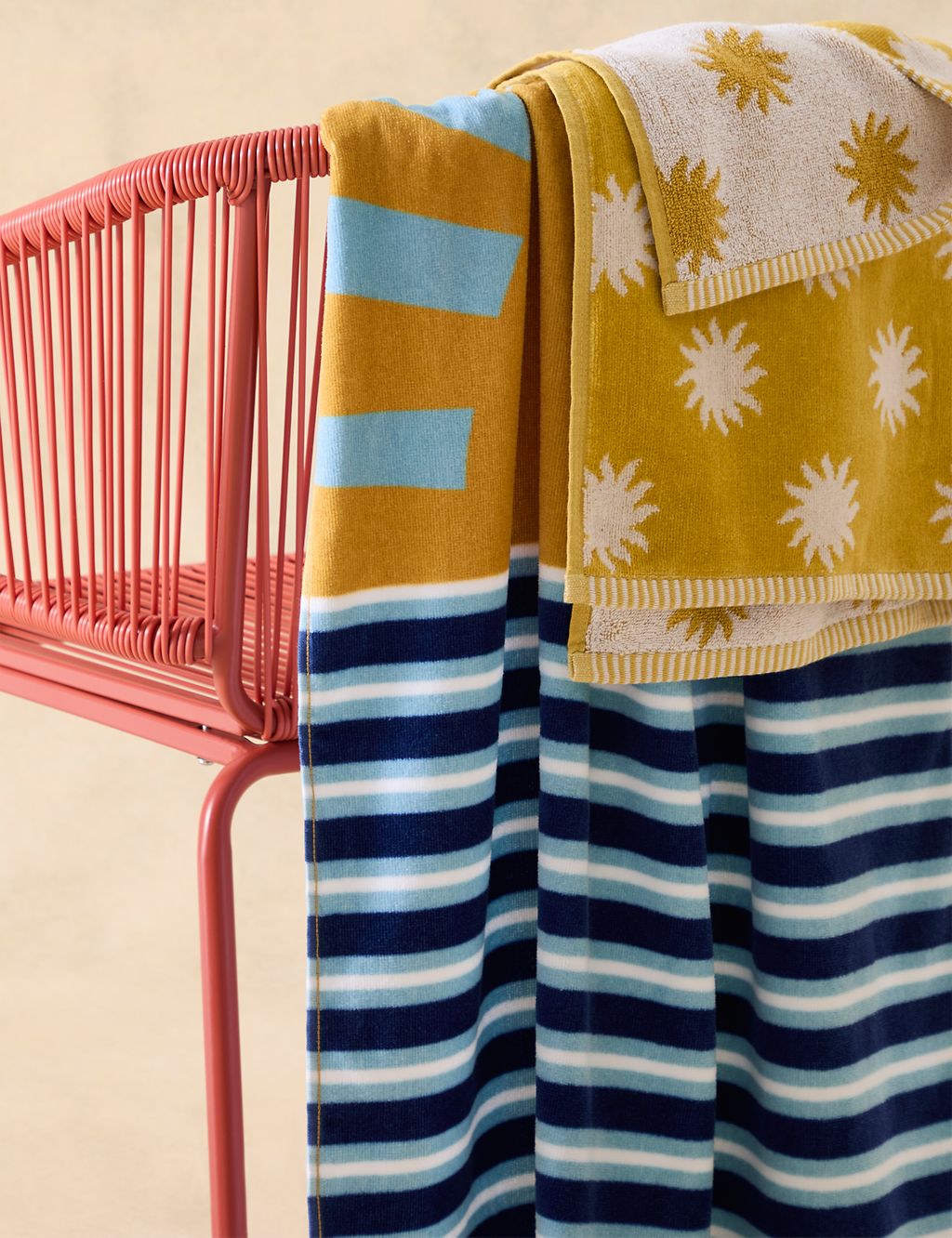 Pure Cotton Sun Print Beach Towel 4 of 4