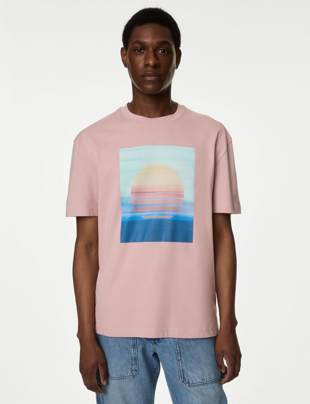 Pure Cotton Sunset Graphic T-Shirt 2 of 5