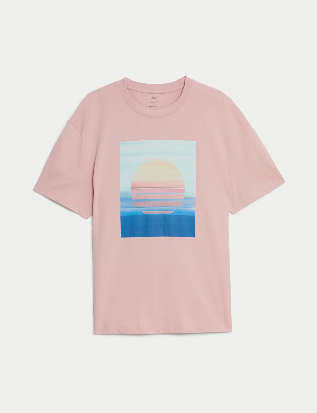 Pure Cotton Sunset Graphic T-Shirt 1 of 5
