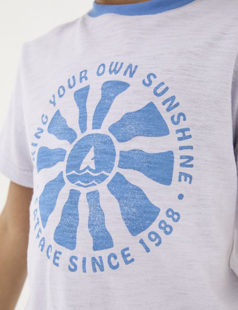 Pure Cotton Sunshine Graphic T-Shirt (3-13 Yrs) 4 of 4