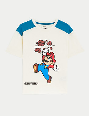 Pure Cotton Super Mario™ T-Shirt (2-8 Yrs) Image 2 of 5