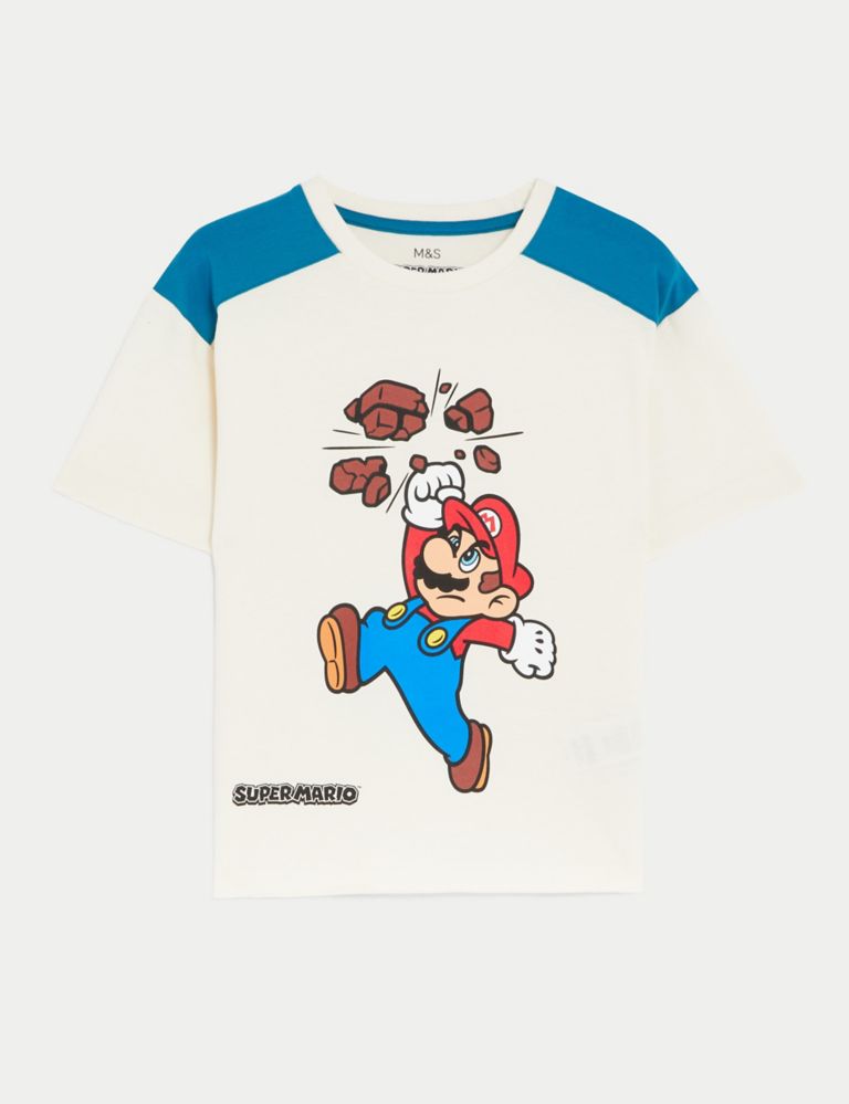 Pure Cotton Super Mario™ T-Shirt (2-8 Yrs) 2 of 5