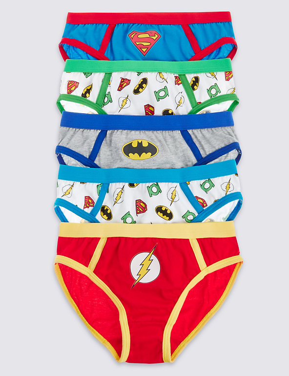 Pure Cotton Superheroes Briefs (18 Months - 7 Years) Image 1 of 2