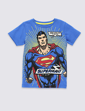 Pure Cotton Superman™ Graphic T-Shirt (1-8 Years) Image 2 of 3