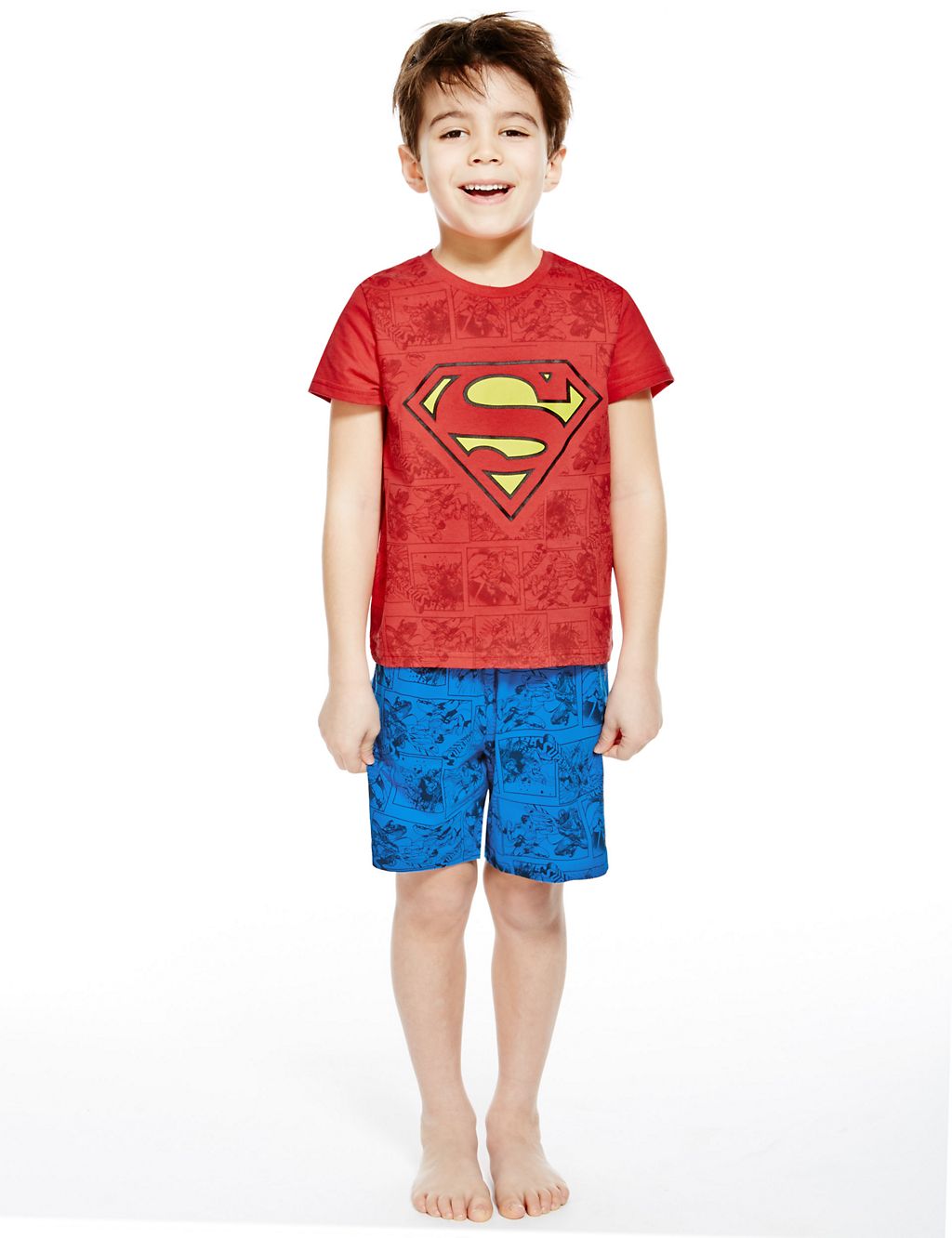 Pure Cotton Superman™ Short Pyjamas (1-12 Years) 3 of 3