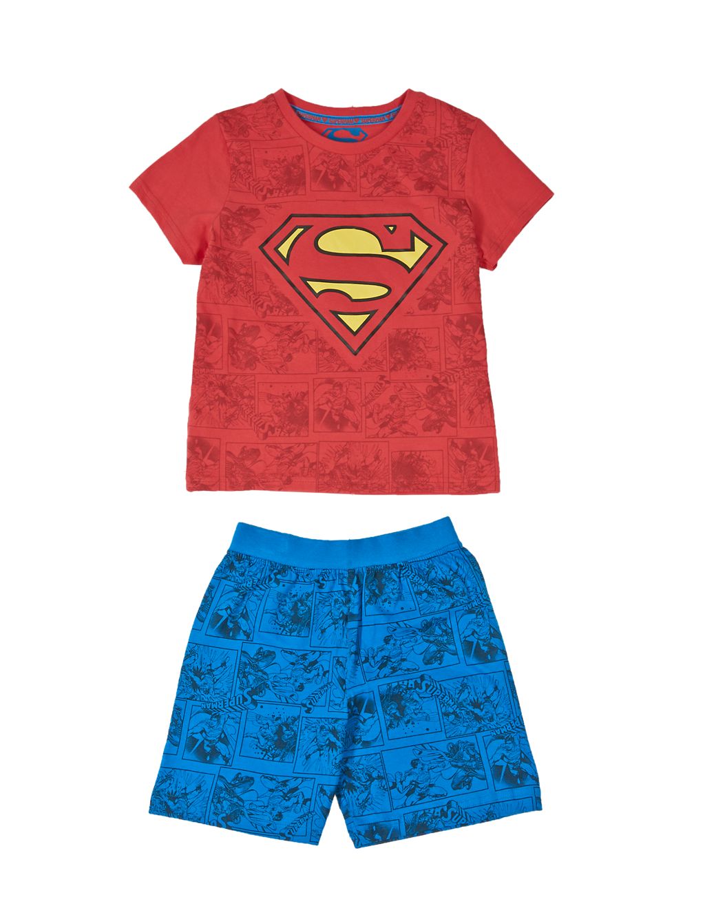 Pure Cotton Superman™ Short Pyjamas (1-12 Years) 1 of 3