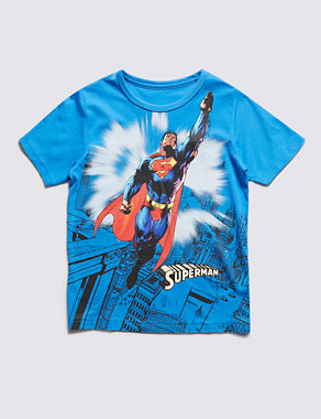 Pure Cotton Superman™ Sublimation T-Shirt (1-8 Years) Image 2 of 3