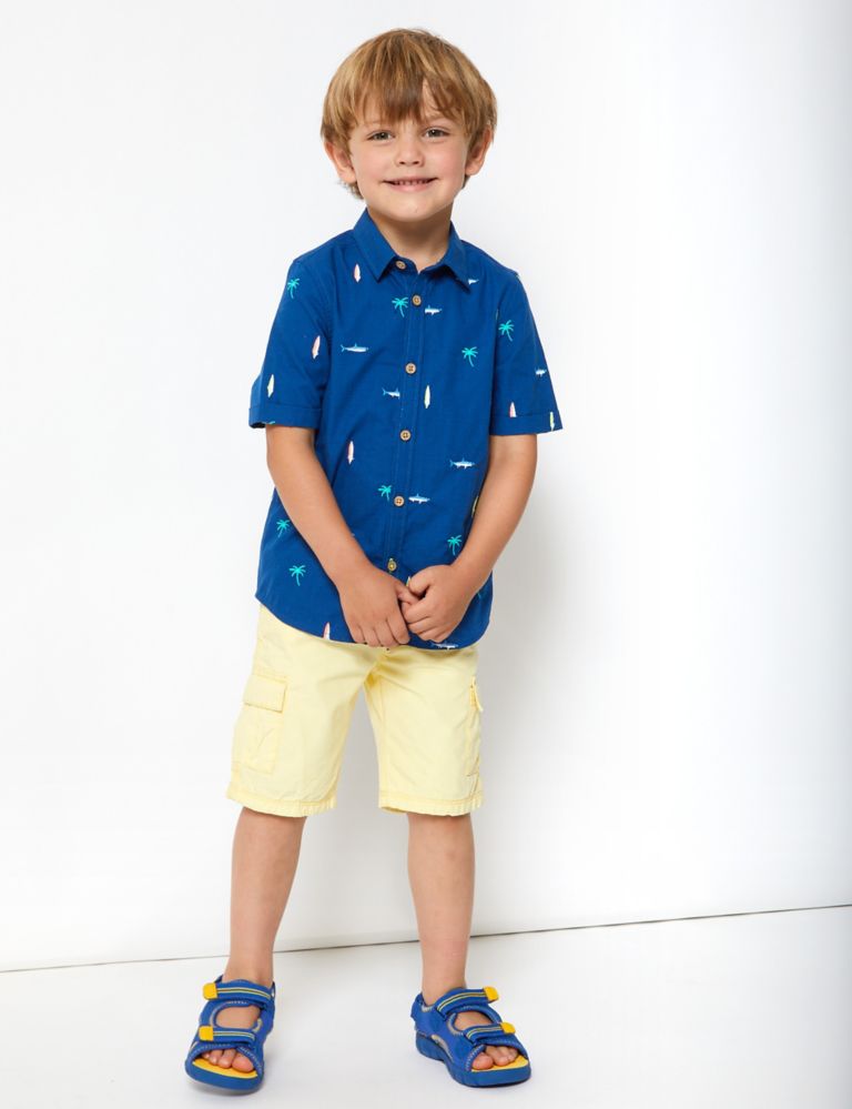 Pure Cotton Surfboard Shirt (2-7 Yrs) 1 of 4