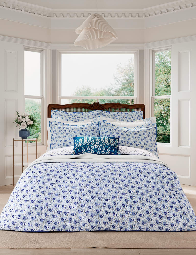 V&A Anselm Bedding Aqua