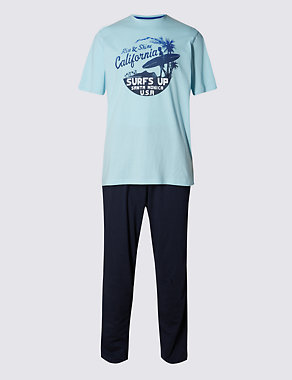 Pure Cotton T-Shirt & Trousers Set Image 2 of 6