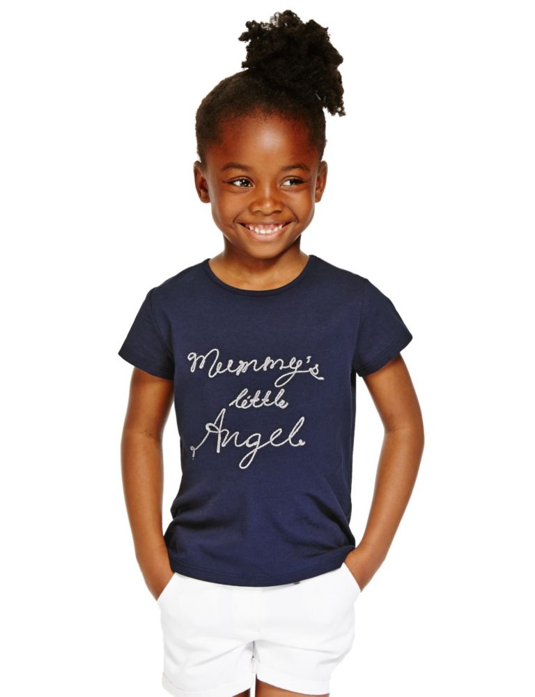 Pure Cotton T-Shirt (1-7 Years) 1 of 3