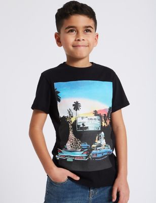 Pure Cotton T-Shirt (3-16 Years) Image 1 of 2