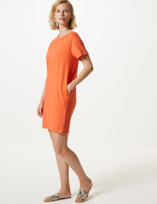 Pure Cotton T-Shirt Dress, M&S Collection