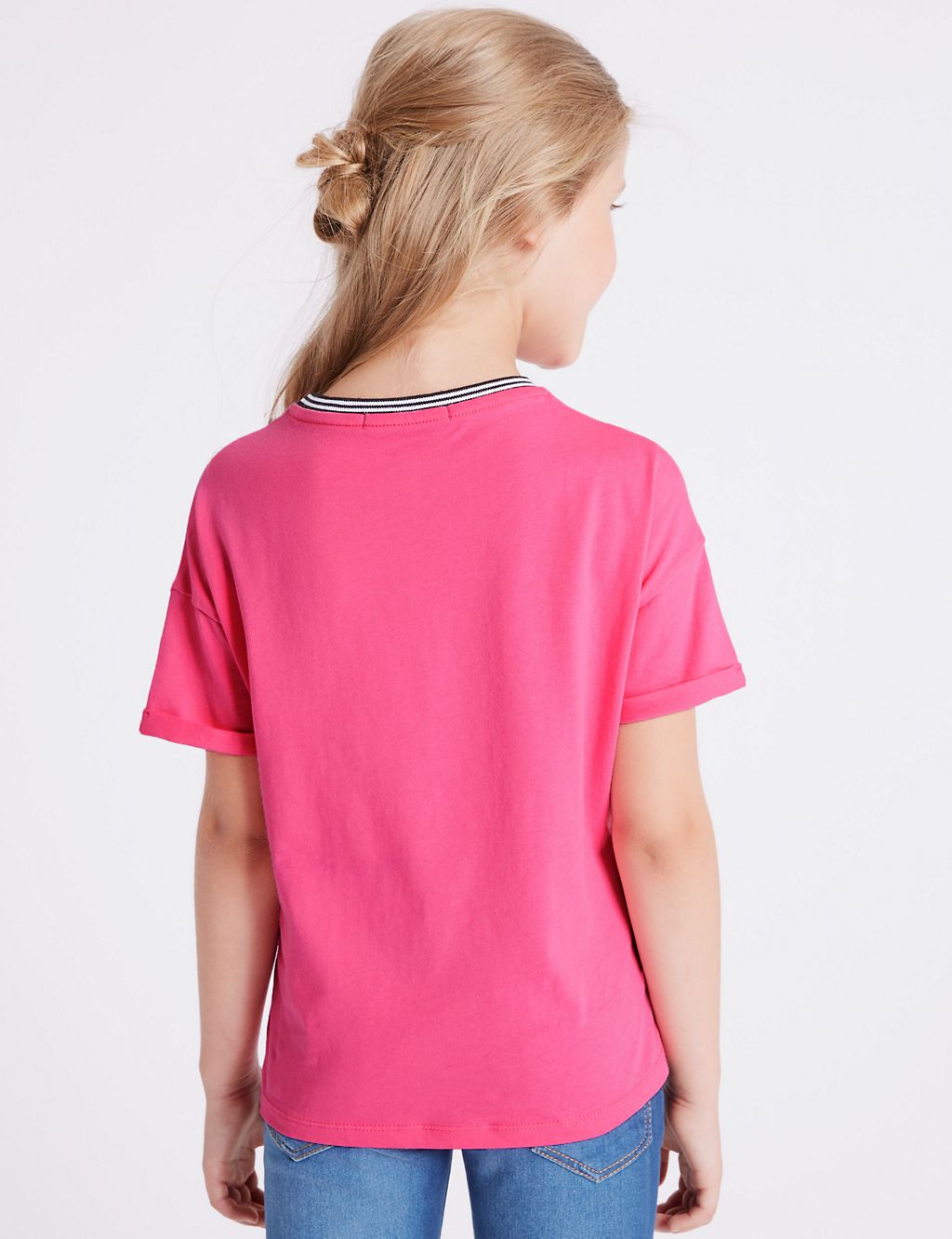 Pure Cotton T-Shirt with StayNEW™ (3-16 Years) 2 of 3