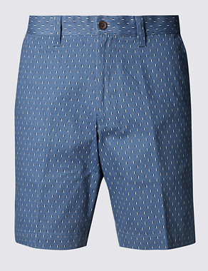 Pure Cotton Tailored Fit Chino Shorts Image 2 of 3