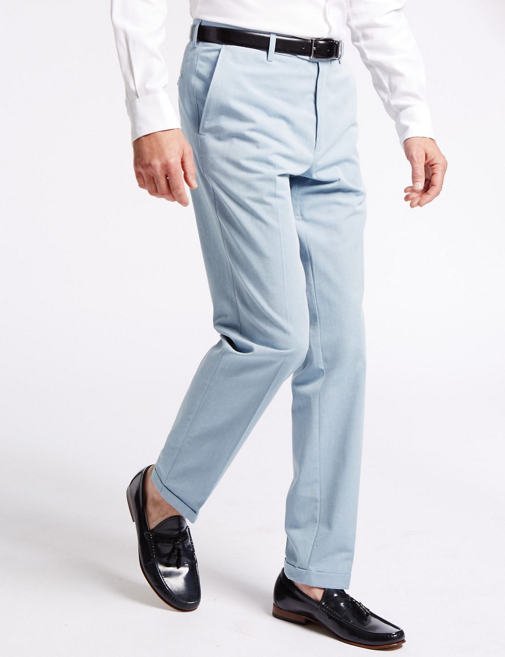 Pure Cotton Tailored Fit Chinos 3 of 3