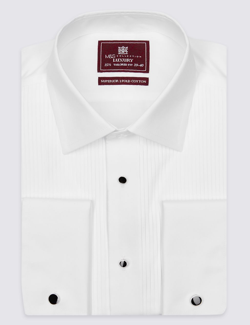 Pure Cotton Tailored Fit Dinner Shirt 1 of 5