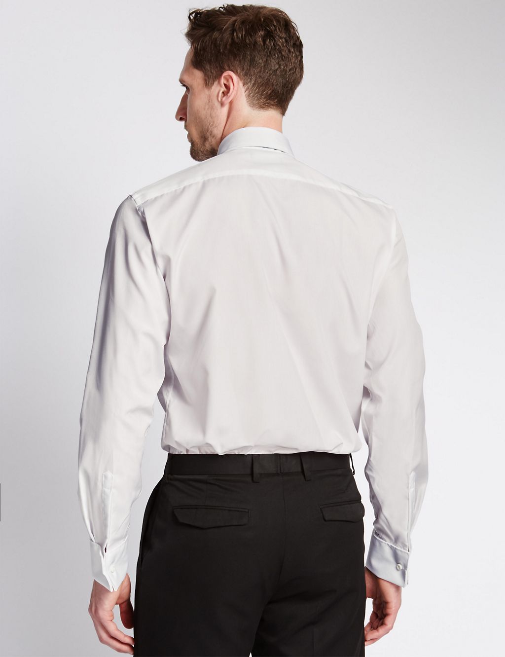Pure Cotton Tailored Fit Dinner Shirt 2 of 4