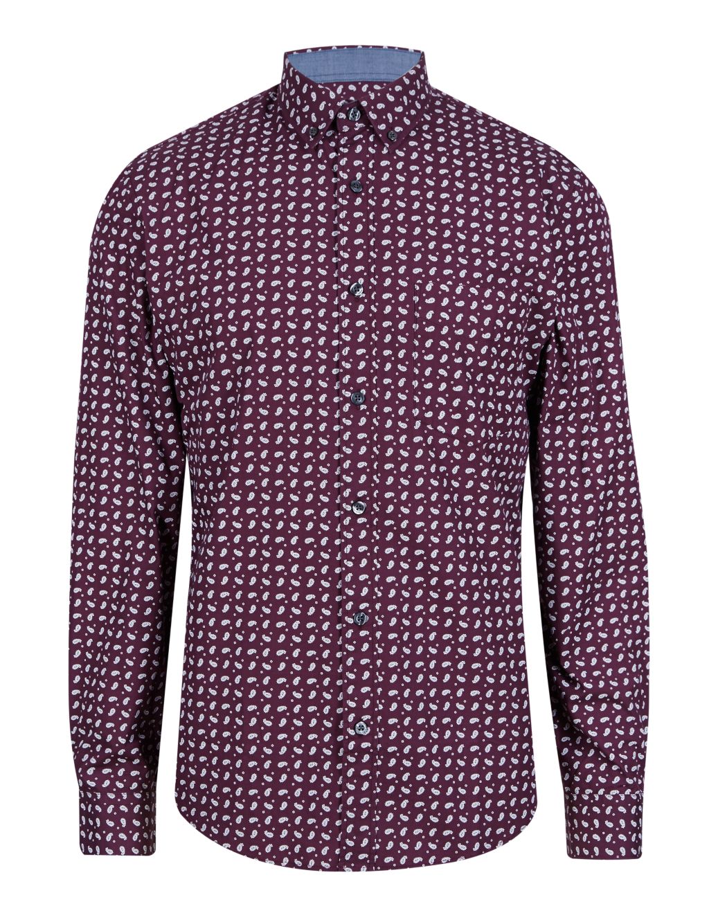 Pure Cotton Tailored Fit Geometric Print Shirt 1 of 5