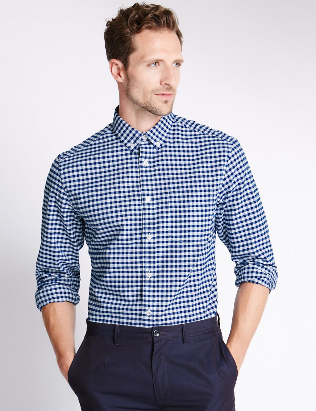 Pure Cotton Tailored Fit Oxford Shirt 3 of 5