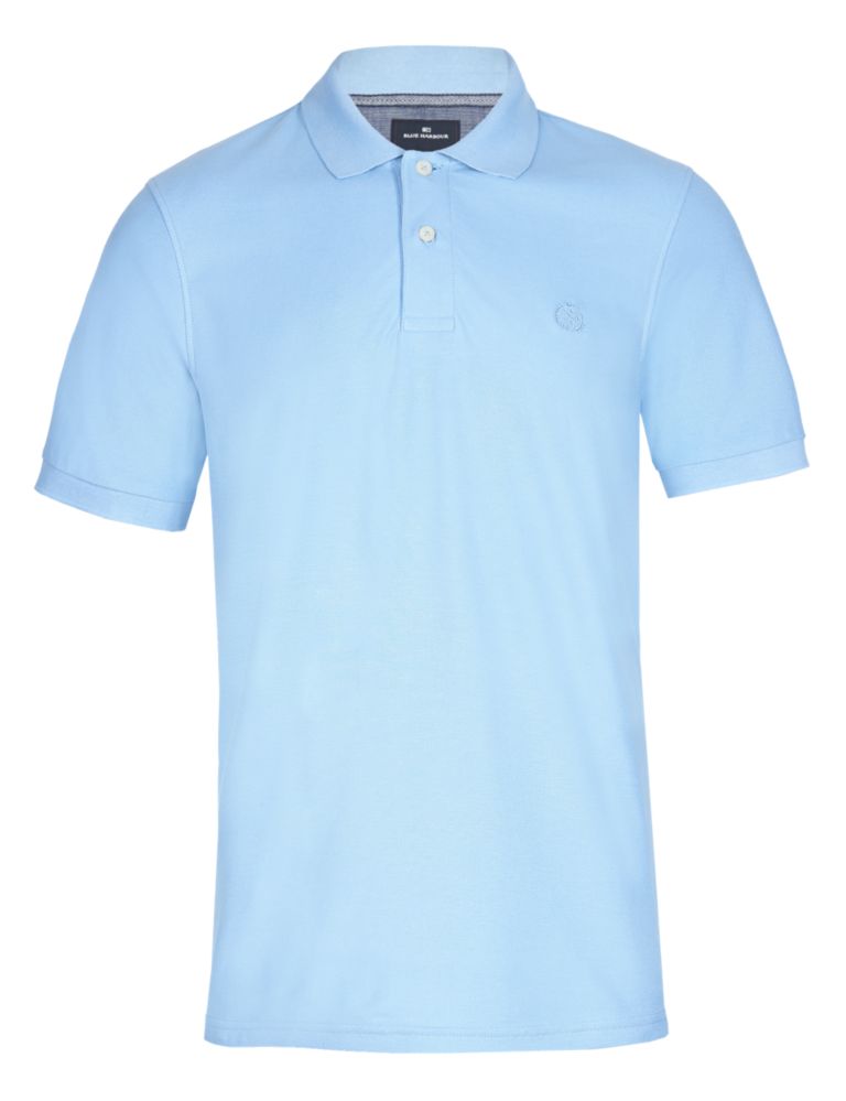 Pure Cotton Tailored Fit Polo Shirt with StayNEW™ 2 of 3