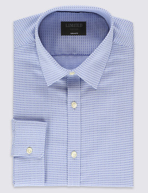 Pure Cotton Tailored Fit Printed Shirt Image 2 of 4