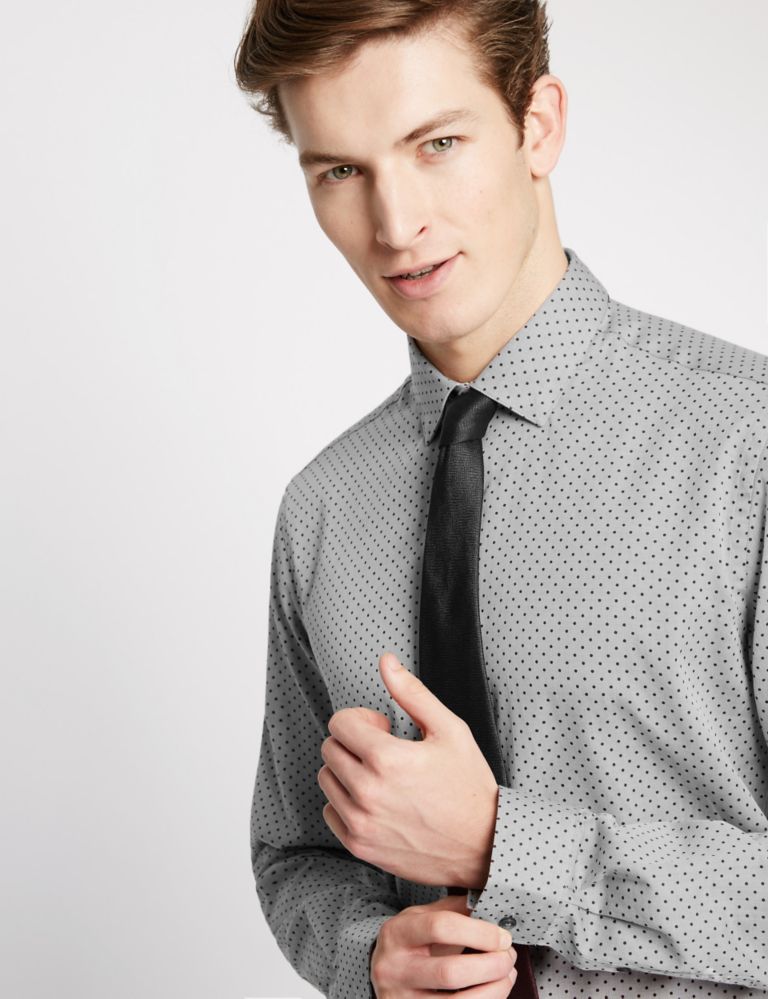 Pure Cotton Tailored Fit Printed Shirt 4 of 4