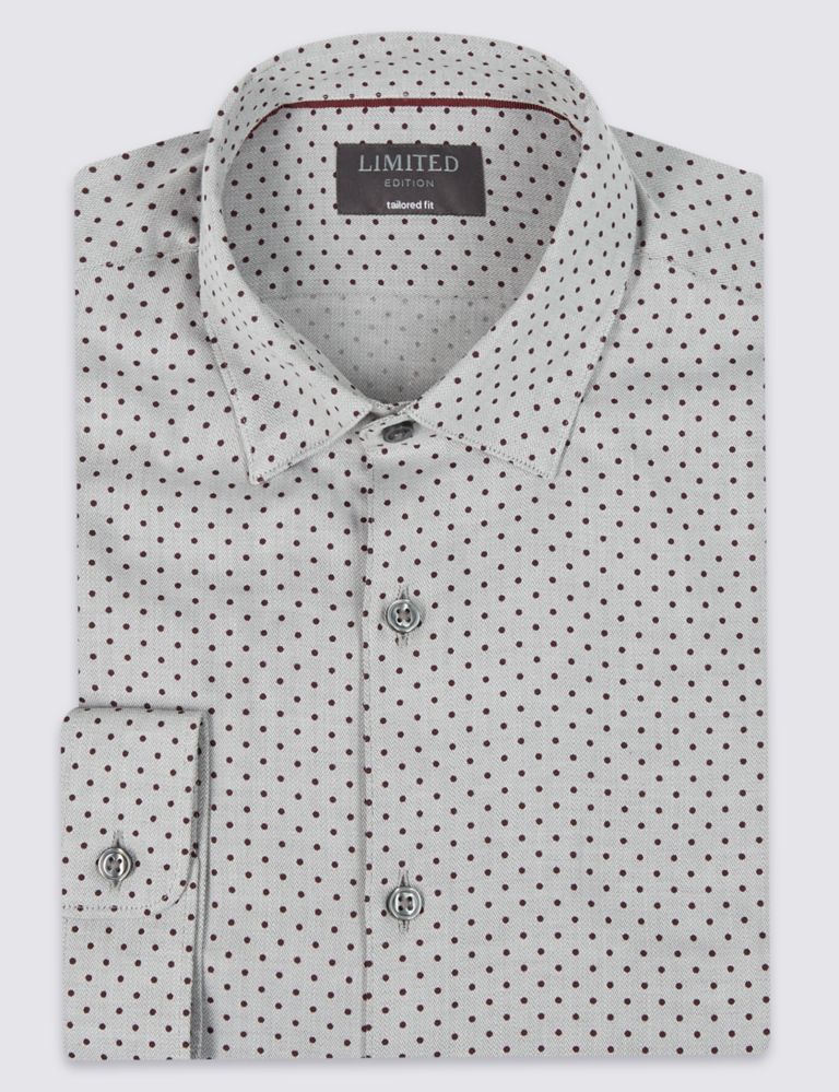 Pure Cotton Tailored Fit Printed Shirt 2 of 4