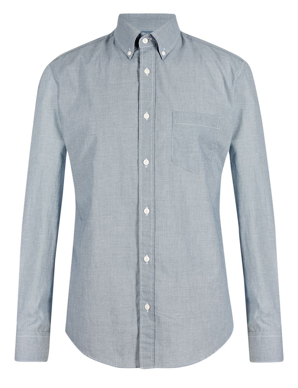 Pure Cotton Tailored Fit Puppytooth Shirt 1 of 6