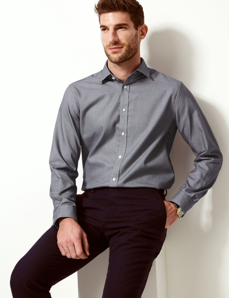 Pure Cotton Tailored Fit Shirt 1 of 5