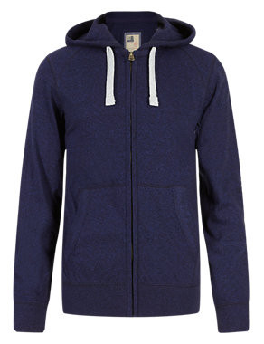 Pure Cotton Tailored Fit Stay Soft Hooded Top Image 2 of 3