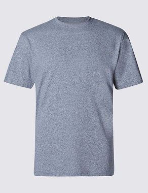 Pure Cotton Tailored Fit Stay Soft T-Shirt with StayNEW™ Image 2 of 3