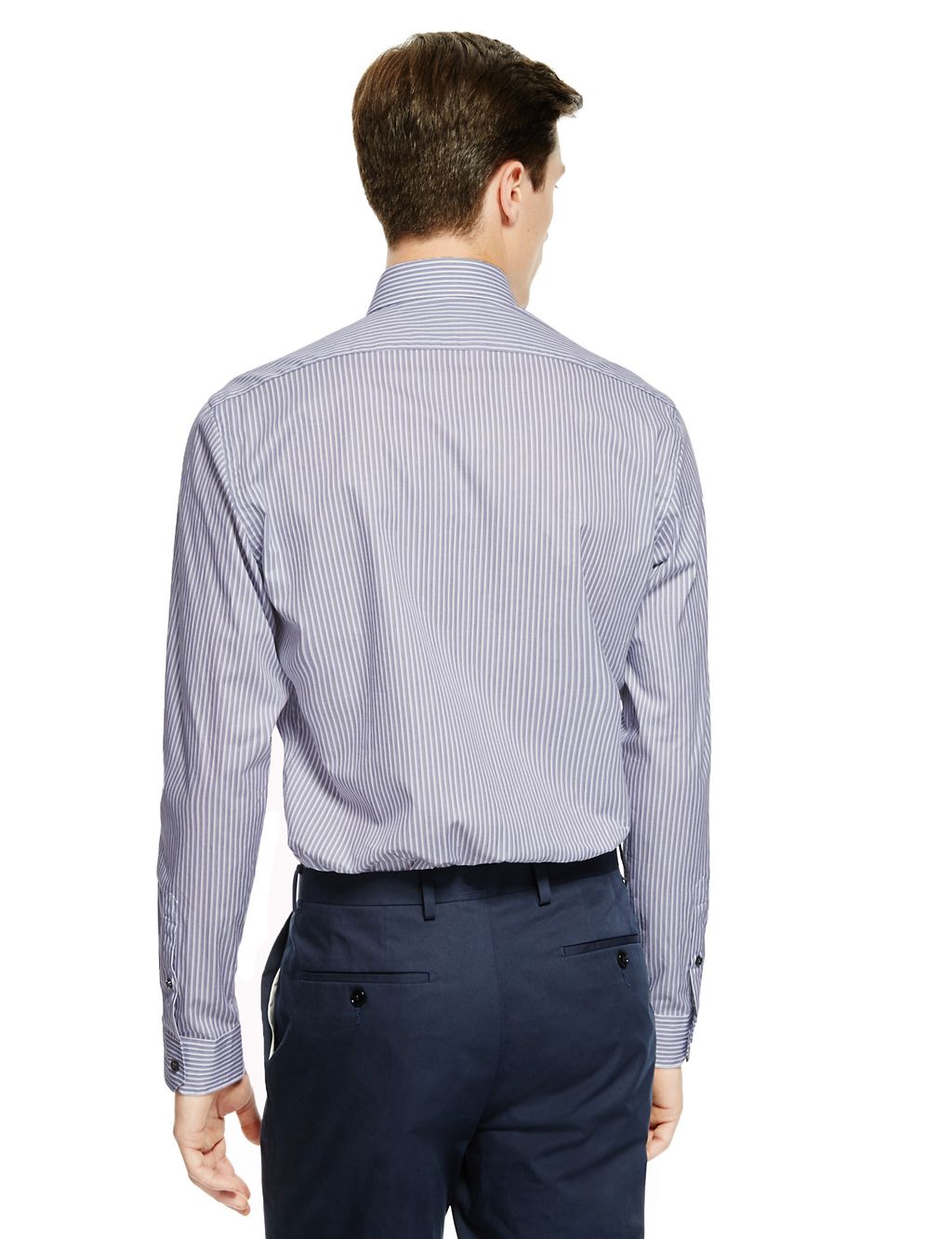 Pure Cotton Tailored Fit Striped Shirt 2 of 5