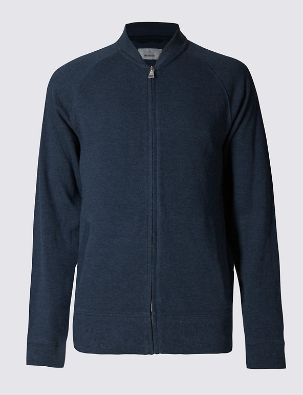 Pure Cotton Tailored Fit Sweatshirt Image 1 of 2