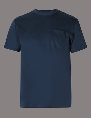 Pure Cotton Tailored Fit T-Shirt Image 2 of 3