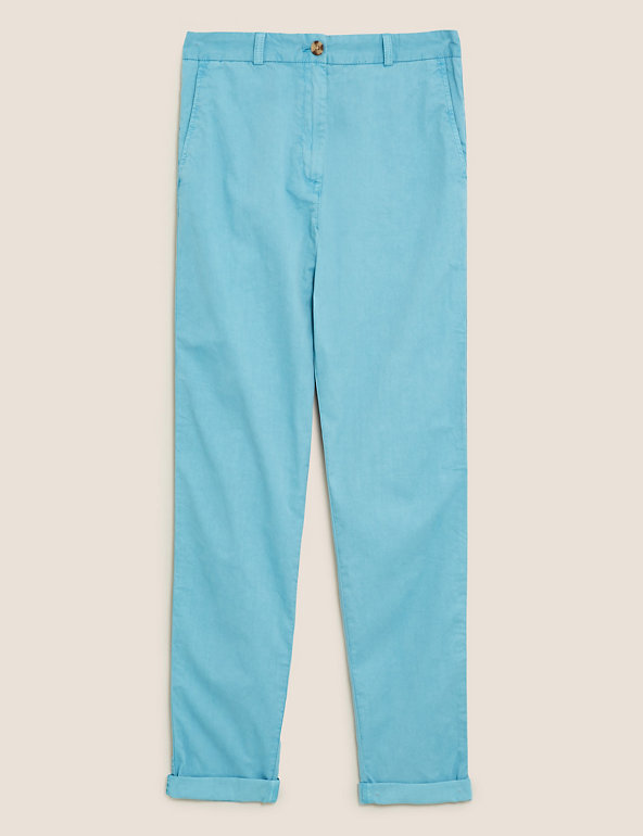 Pure Cotton Tapered Ankle Grazer Chinos Image 1 of 1