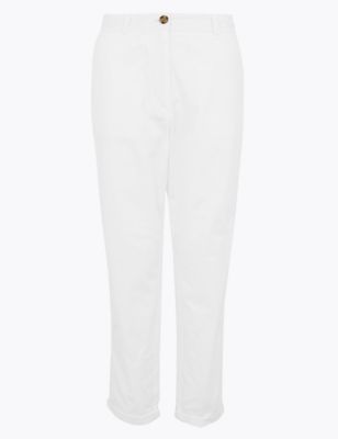 cotton tapered trousers