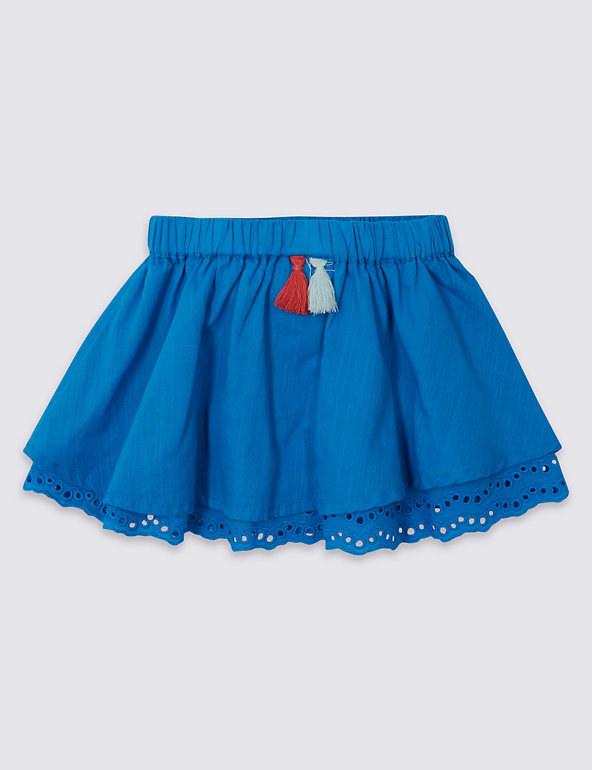 Pure Cotton Tassel Skirt Image 1 of 2