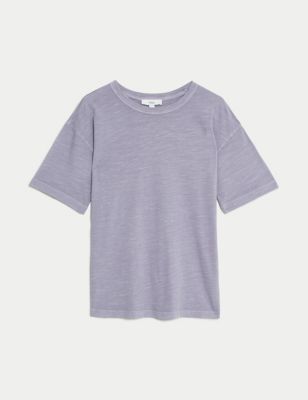 Pure Cotton Tea Dyed T-Shirt Image 2 of 5