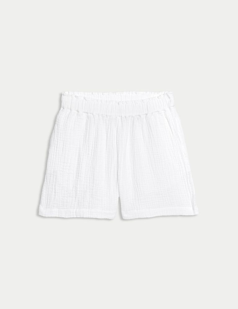 Pure Cotton Textured Beach Shorts 2 of 5